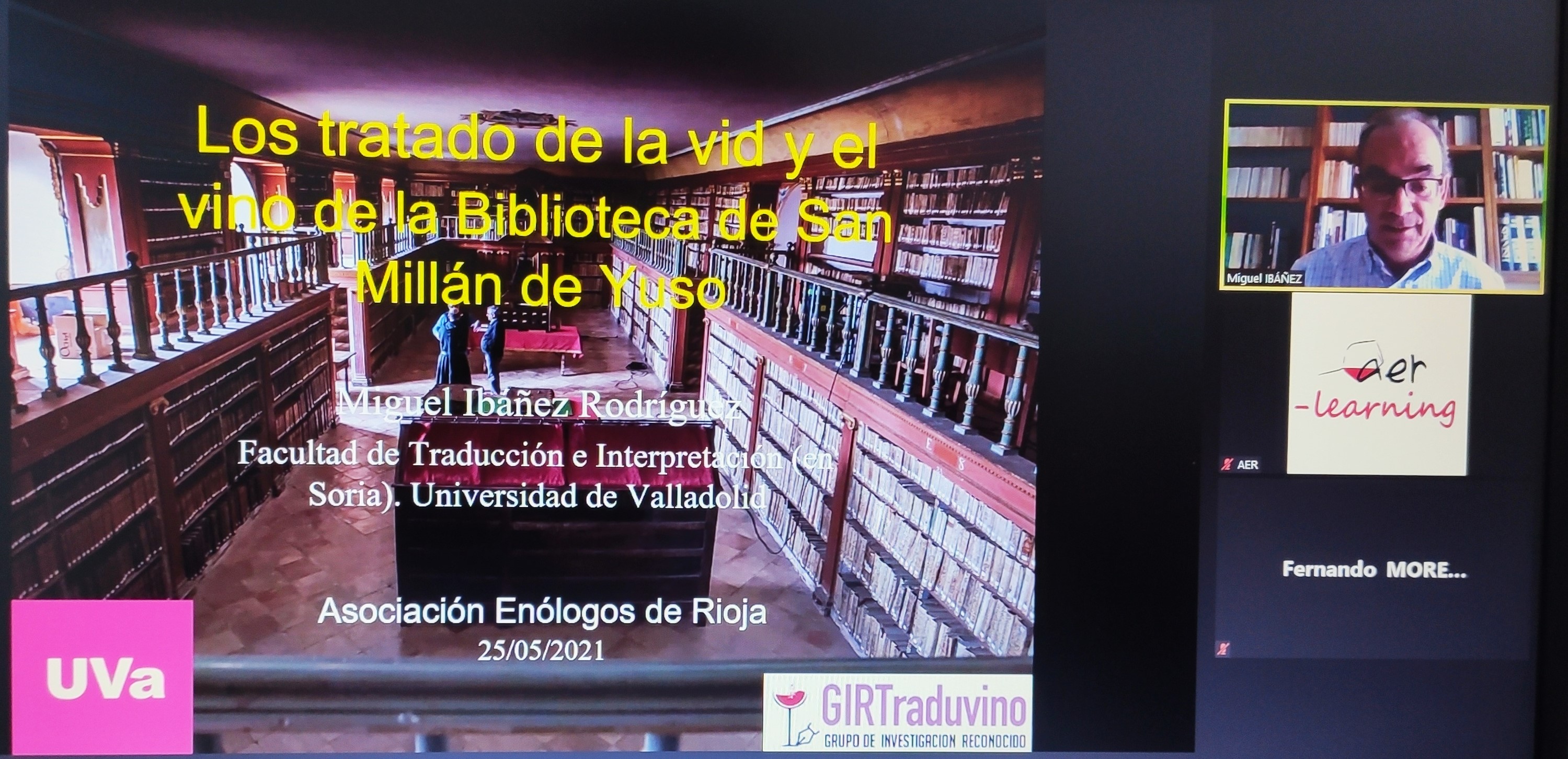 Vídeo_Webinar “Los Tratados de la Vid y el Vino en la Biblioteca de San Millán”
