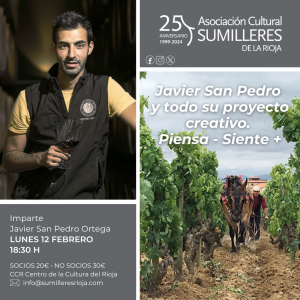 Cata PIENSA - SIENTE + con Javier San Pedro y Sumilleres Rioja. @ Centro de la Cultura del Vino